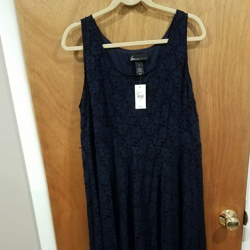 Navy lane bryant dress size 18